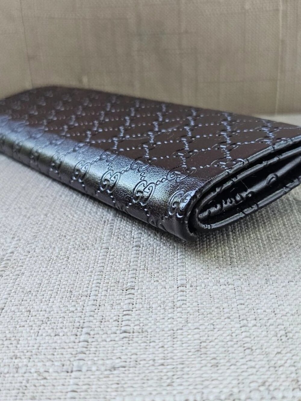 Authentic Gucci Eyeglasses Case Brown Leather Trifold Case for Glasses Case only - Picture 12 of 12